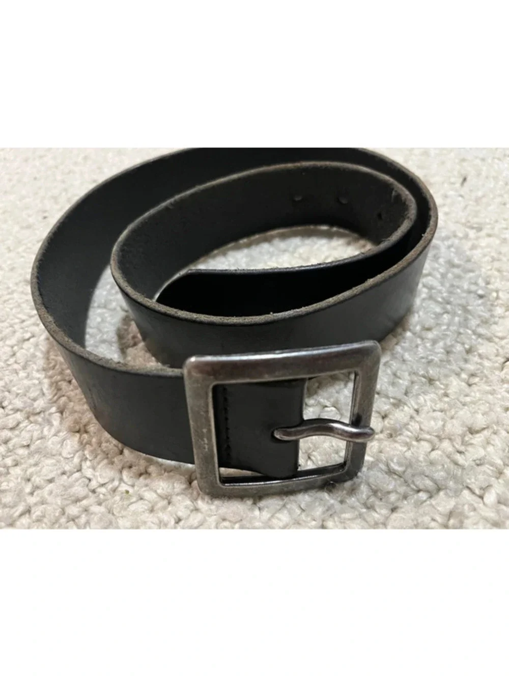 Mossimo Supply Co. Black Made in U.S.A. Genuine Leather Belt Size Small